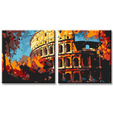 Painting by Numbers Colosseum Rome 2-Panel