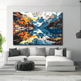 Painting by Numbers Mountain Reflection
