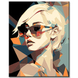 Paint by Numbers Art - Blonde Girl