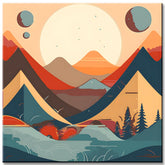 Paint by Numbers - Minimalist Landscape Poster