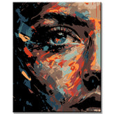 Painting by Numbers - Abstract close-up of a woman