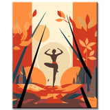 Exclusive Yoga Canvas ArtStylish and ExpressIVe Gallery Wall Pictures 4-Panel