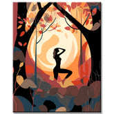 Yoga picture to color - paint by numbers