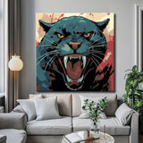 Painting by numbers jaguar portrait