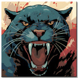 Painting by Numbers Jaguar Portrait