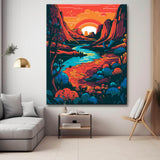 Living Uluru painting by numbers - shipping from DE