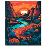 Living Uluru painting by numbers - shipping from DE