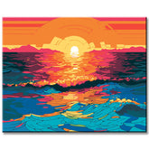 Sea Surf Pop Art Art Painting by Numbers