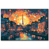 Paris Painting Gustav Klimt Style Paint by Numbers