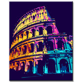 Pop Art Colosseum Rome Painting by Numbers - Shipping from DE
