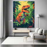 T-Rex in the Jungle - Painting by Numbers