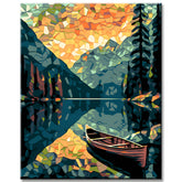 Lake Braies Painting by Numbers