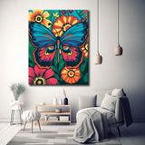 Paint by Numbers Flower Pop Art Illustration