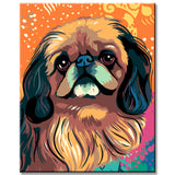 Painting by Numbers Illustration Cavachon Dog