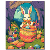 Painting by Numbers for Children Bunny Easter