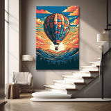 Paint by Numbers Illustration Hot Air Balloon