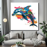 Paint by Numbers Pinball Dolphin