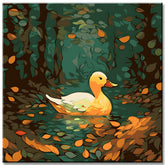 Duck Tale Painting by Numbers in Klimt Style