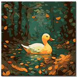 Duck Tale Painting by Numbers in Klimt Style