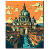 Colorful Vatican Painting by Numbers