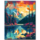Banff Canada Painting by Numbers