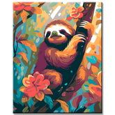 Cute Sloth Painting by Numbers
