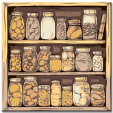 Preserving Shelf - Paint by Numbers