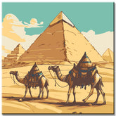 Pyramids in Giza - Paint by Numbers