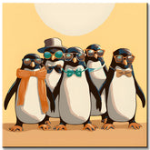 Penguin Posse Paint by Numbers