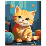 Playtime with Cat Painting by Numbers