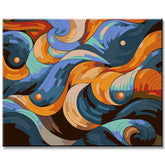 Abstract Pattern Splendor Painting by Numbers