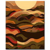 African Brush Strokes Painting by Numbers