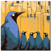 Paint by numbers raven paintings