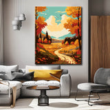 Painting by Numbers Autumn Landscape Scene