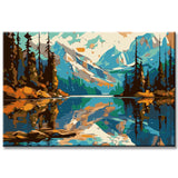 Paint by Numbers Banff National Park Canada