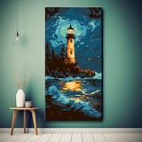 Painting by Numbers Lighthouse At Night