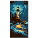Painting by Numbers Lighthouse At Night