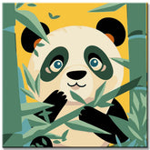 Panda in the Bamboo Forest - Paint by Numbers Artwork