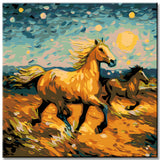 Freedom of Wild Horses - Paint by Numbers Animal Art