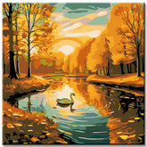 Autumn Park Painting by Numbers