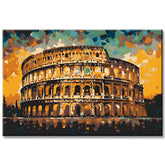 Impressionism Roman Colosseum Painting by Numbers