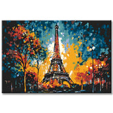 Impressionism Eiffel Tower Painting by Numbers