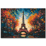 Impressionism Eiffel Tower Painting by Numbers