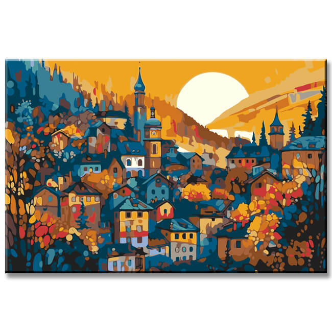 Schladming Austria Paint by Numbers