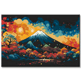 Mount Fuji Japan with Sunset Painting by Numbers