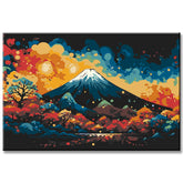 Mount Fuji Japan with Sunset Painting by Numbers