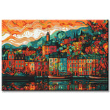 Oslo city view Norway painting by numbers