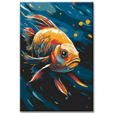Colorful Fish - Number Painting Animal Art