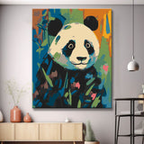 Panda in the style of Matisse - painting by numbers