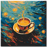 Coffee Cup Painting by Numbers